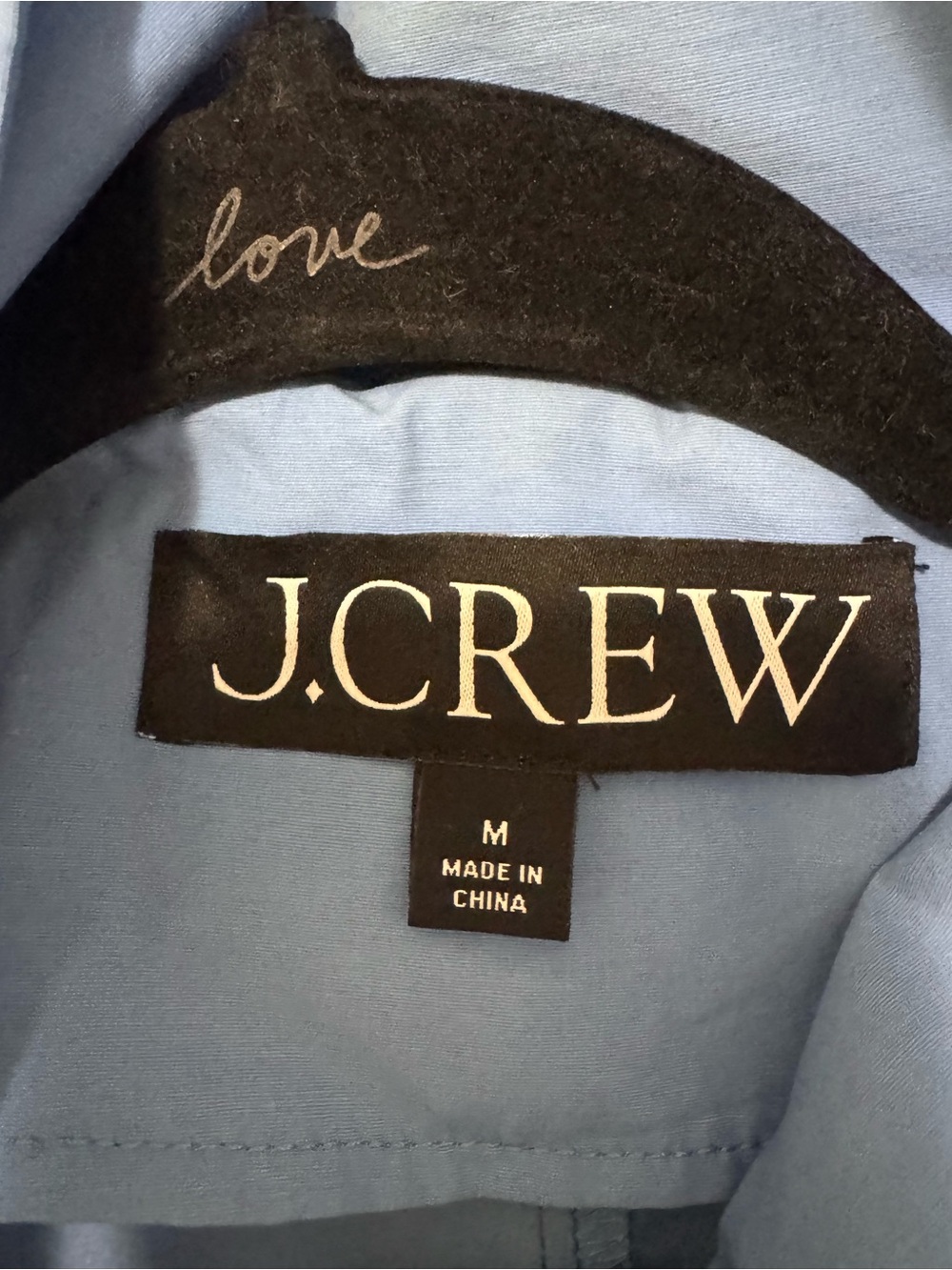 J.Crew Re-Imagined Women’s Blue Hooded Rain Coat Snap/Zip Mid-Length M - Picture 6 of 15